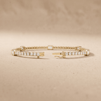 14K gold tennis bracelet for women