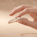 14K gold tennis bracelet for women
