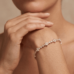 Lab grown diamond tennis bracelet