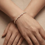 Classic round diamond bracelet