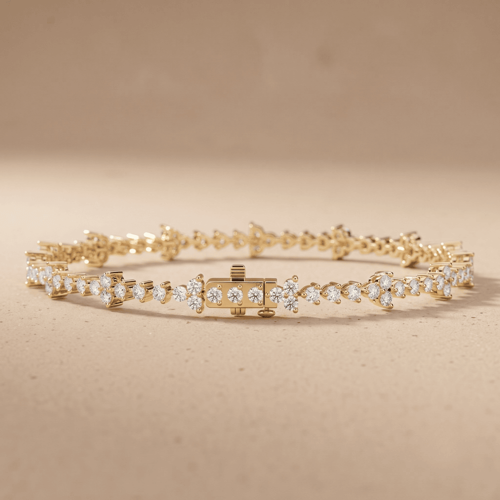 925 sterling silver diamond bracelet