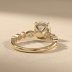 Classic round cut lab diamond ring for marriage proposal
