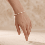 Women's 10K gold diamond bangle jewelry
