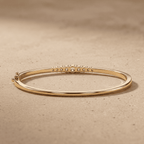 Round lab diamond bangle for everyday luxury