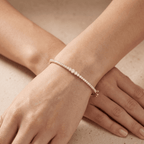 Solid gold lab diamond bangle for anniversary gift