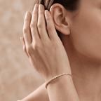 Luxury 10K gold bangle bracelet for women