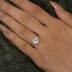Muse Round Cut Moissanite Diamond Engagement Ring - JBR Jeweler
