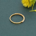 Shared Prong Lab Grown Diamond Wedding Ring - JBR Jeweler