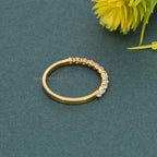 Shared Prong Moissanite Diamond Wedding Ring - JBR Jeweler