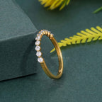 Shared Prong Moissanite Diamond Wedding Ring - JBR Jeweler