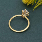 Six Prong Oval Cut Lab Grown Diamond Engagement Ring - JBR Jeweler