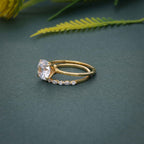 Solitaire Round Cut Lab Grown Diamond Wedding Bridal Ring Sets - JBR Jeweler