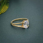 Split Band Oval Cut Moissanite Diamond Solitaire Ring - JBR Jeweler