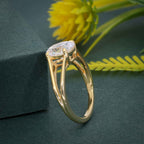 Split Band Oval Cut Moissanite Diamond Solitaire Ring - JBR Jeweler