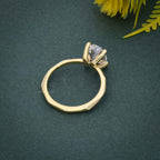 Squared edges Oval Lab Grown Diamond Engagement Ring - JBR Jeweler