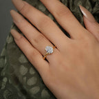 Squared edges Oval Lab Grown Diamond Engagement Ring - JBR Jeweler