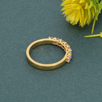 Trellis Seven Stone Moissanite Diamond Ring - JBR Jeweler