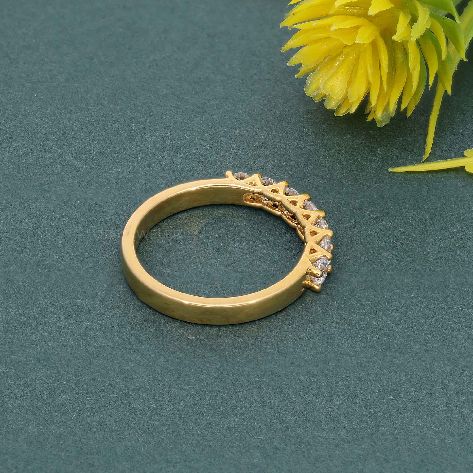 Trellis Seven Stone Moissanite Diamond Ring - JBR Jeweler