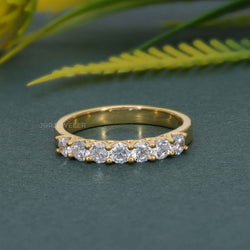 Trellis Seven Stone Moissanite Diamond Ring