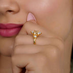 Trellis Three Stone Marquise Lab Diamond Ring - JBR Jeweler