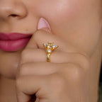 Trellis Three Stone Marquise Moissanite Diamond Ring - JBR Jeweler