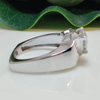 Antique Art Deco Trillion Cut Lab-Grown Diamond Ring