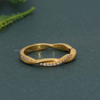 Twist Moissanite Diamond Wedding Band - JBR Jeweler