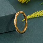 Twist Moissanite Diamond Wedding Band - JBR Jeweler