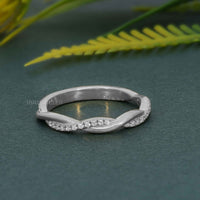 Twist Lab Grown Diamond Wedding Band