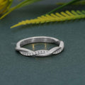 Twist Moissanite Diamond Wedding Band - JBR Jeweler