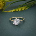 Twist Oval Cut Lab Grown Solitaire Diamond Engagement Ring - JBR Jeweler