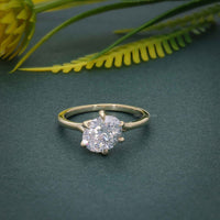 Twist Oval Cut Lab Grown Solitaire Diamond Engagement Ring
