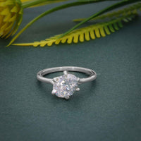 Twist Oval Cut Lab Grown Solitaire Diamond Engagement Ring