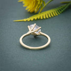 Twist Oval Moissanite Diamond Engagement Ring - JBR Jeweler