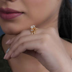 Twisted Cushion Cut Lab Diamond Bridal Set Ring With Matching Band - JBR Jeweler