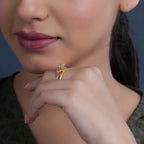 Twisted Pear Cut Lab Grown Diamond Engagement Ring with Matching Band - JBR Jeweler