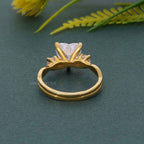 Twisted Three Stone Heart Moissanite Diamond Engagement Ring - JBR Jeweler