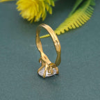 Twisted Vine Three Stone Oval Lab Grown Diamond Engagement Ring - JBR Jeweler