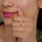 Twisted Vine Three Stone Radiant Moissanite Diamond Engagement Ring - JBR Jeweler