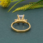 Twisted Vine Three Stone Radiant Lab Grown Diamond Engagement Ring - JBR Jeweler