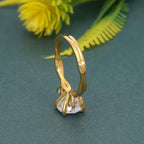 Twisted Vine Three Stone Round Moissanite Diamond Engagement Ring - JBR Jeweler