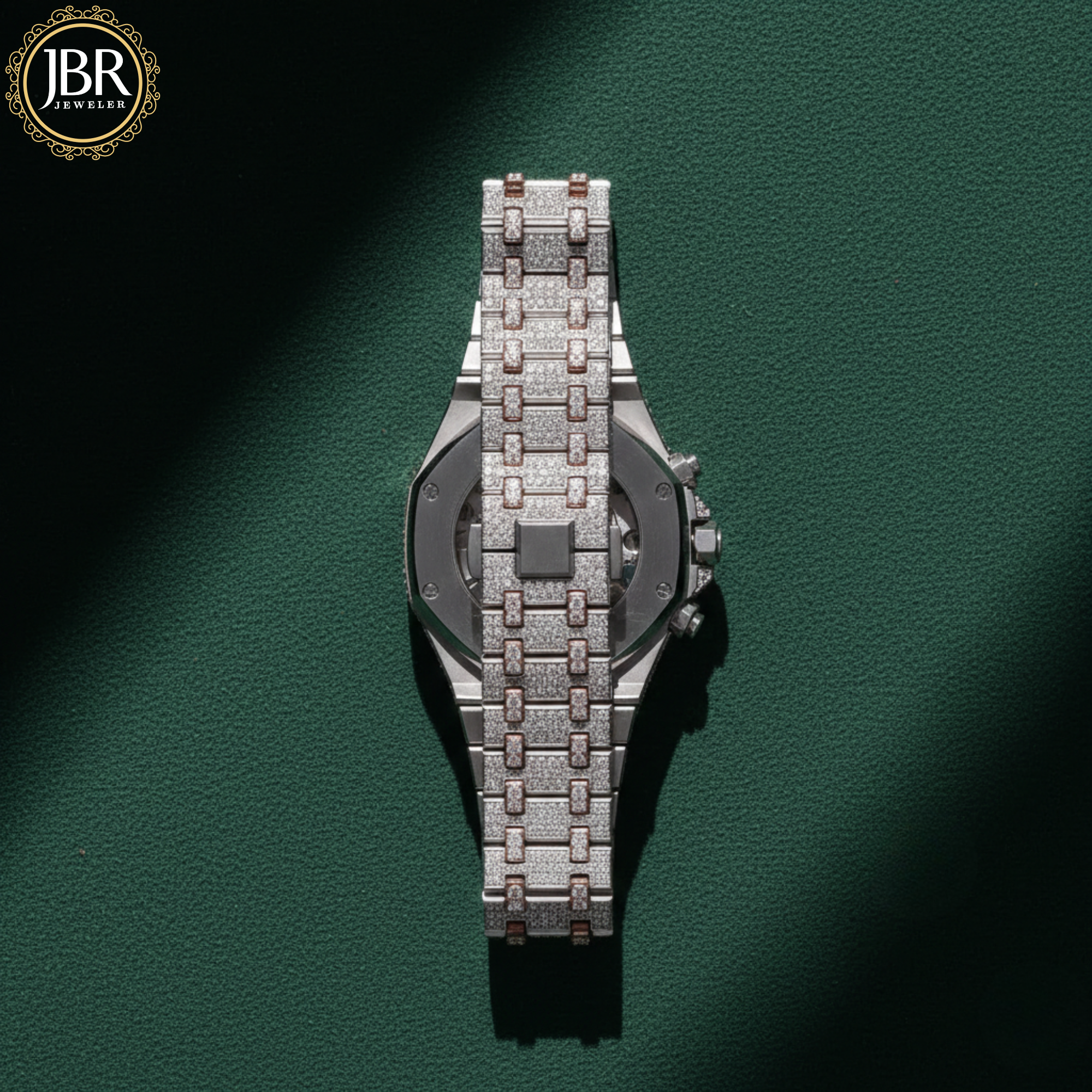 VVS Diamond Full Studded Chronograph Automatic Watch