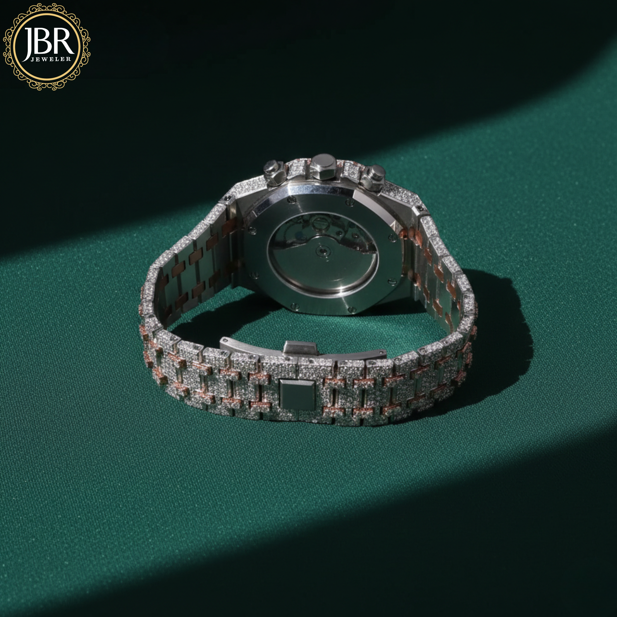 VVS Diamond Full Studded Chronograph Automatic Watch