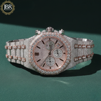VVS Diamond Full Studded Chronograph Automatic Watch