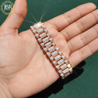 VVS moissanite iced out diamond watch with chocolate dial for men