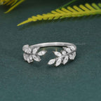 Vine Open Lab Grown Diamond Wedding Band - JBR Jeweler