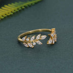 Vine Open Moissanite Diamond Wedding Band - JBR Jeweler