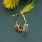 Vine Open Moissanite Diamond Wedding Band - JBR Jeweler