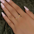 Vine Open Lab Grown Diamond Wedding Band - JBR Jeweler