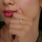 Vine Open Moissanite Diamond Wedding Band - JBR Jeweler